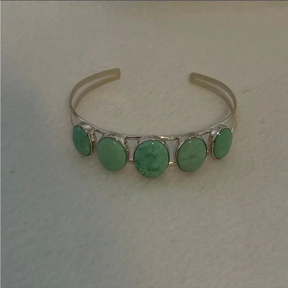 Turquoise and sterling silver bracelet Mine Finds by Jay King Veriscite new Box - Picture 10 of 11